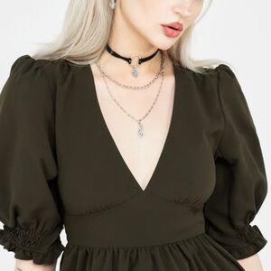 Disturbia Green Divination Dress